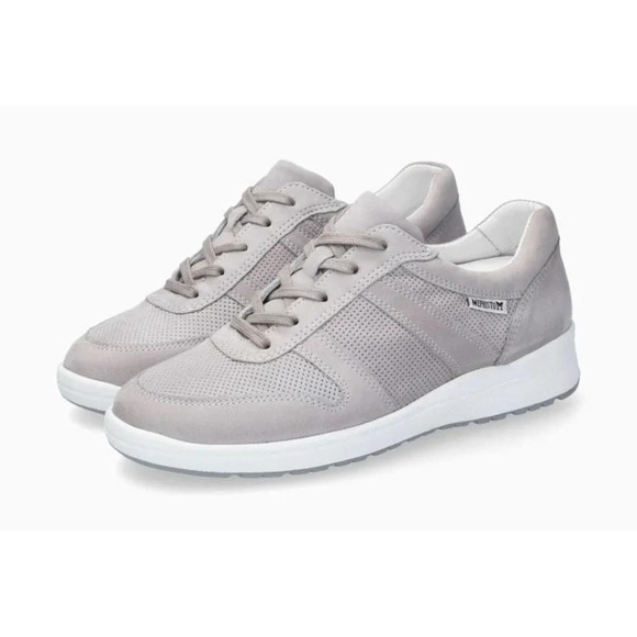 Mephisto Women's Rebeca Perf Size 10 Gray Comfort Nubuck Leather Sneaker - Picture 1 of 11